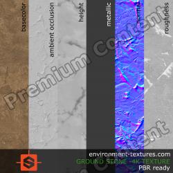 PBR substance texture ground stone